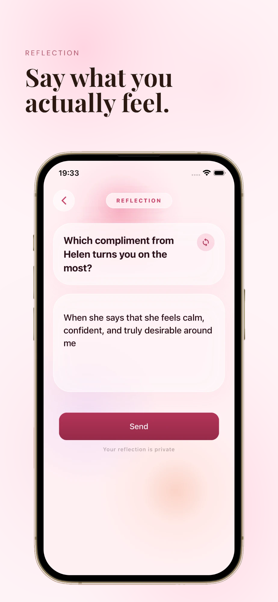 Reflection — share your thoughts